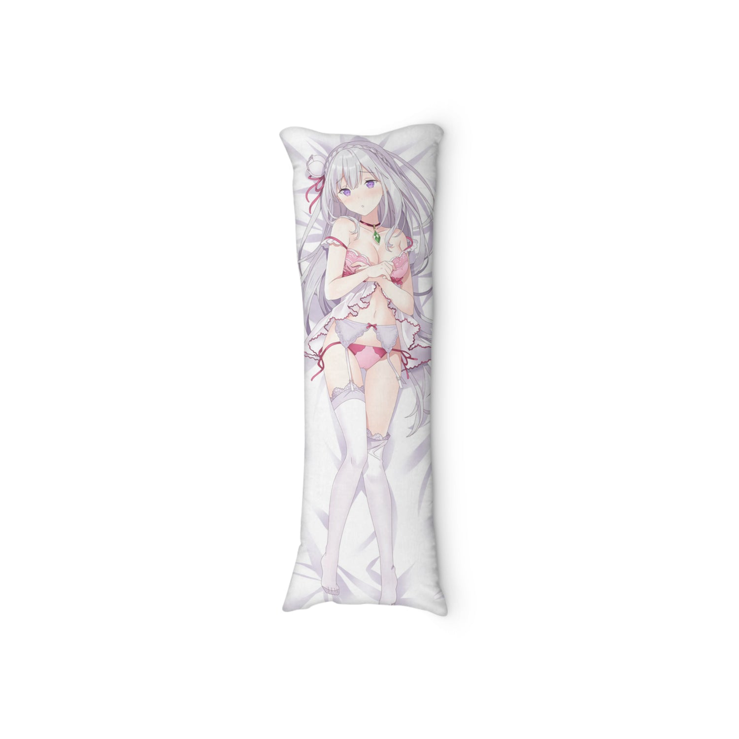 Dakimakura Emilia en lingerie fine et en uniforme | WaifuParadise