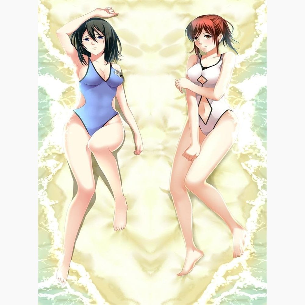 Dakimakura Mikasa & Sasha Brauss Bikini | WaifuParadise