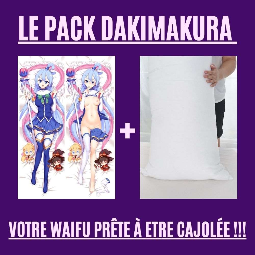 Dakimakura Aqua Uniforme et Nue Avec | WaifuParadise