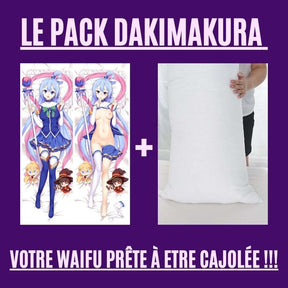 Dakimakura Aqua Uniforme et Nue Avec | WaifuParadise