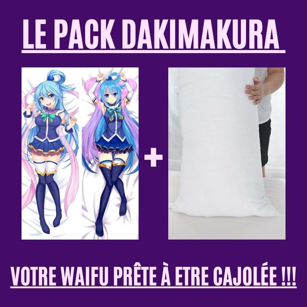 Dakimakura Aqua Uniforme Simple Avec | WaifuParadise