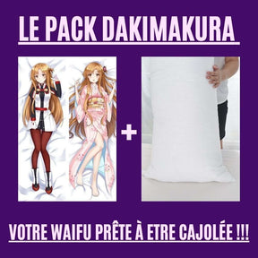 Dakimakura Asuna Uniforme & Yukata Avec | WaifuParadise