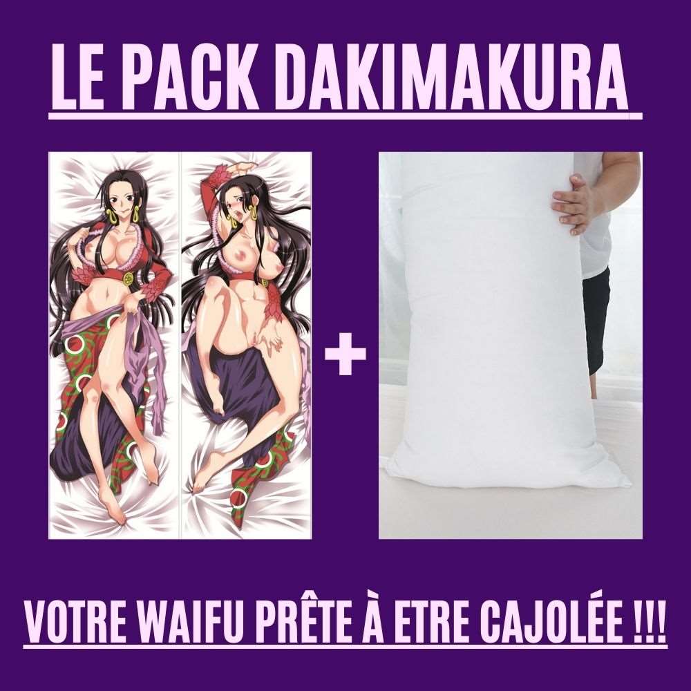 Dakimakura Boa Hancock en position serpentine et nue Avec | WaifuParadise