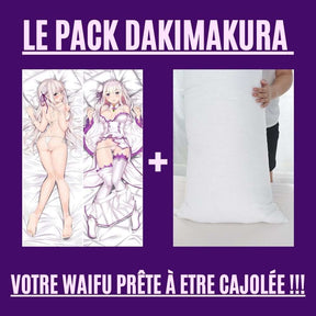 Dakimakura Emilia gênée nue Semi Nue Avec | WaifuParadise