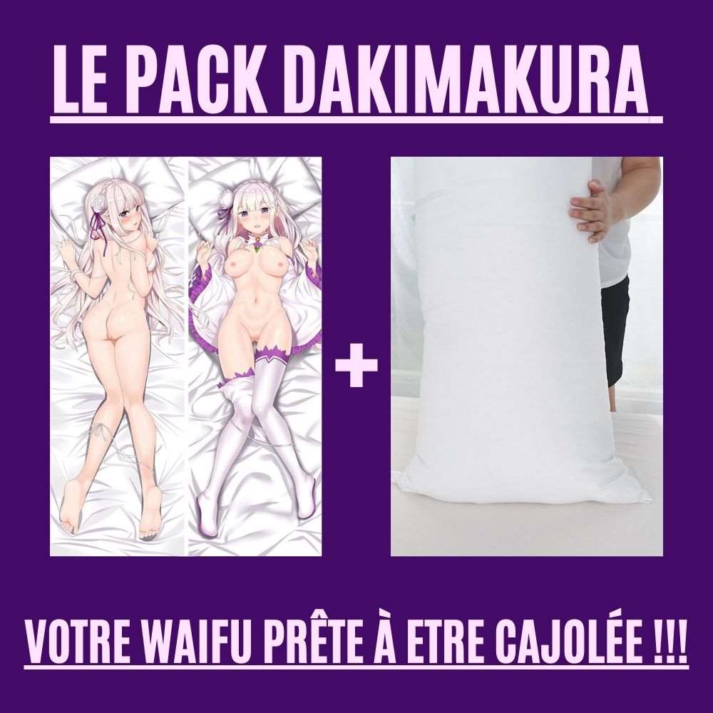 Dakimakura Emilia gênée nue Nue Avec | WaifuParadise