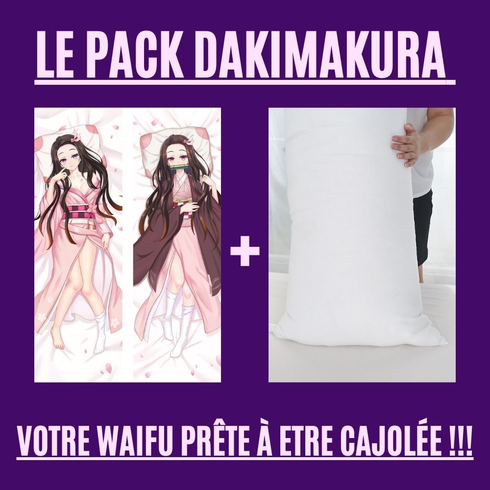 Dakimakura Nezuko Uniforme Demon Slayer Avec | WaifuParadise