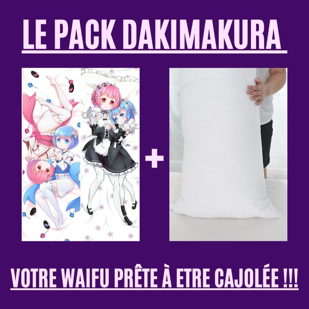 Dakimakura Rem et Ram en loli Avec | WaifuParadise