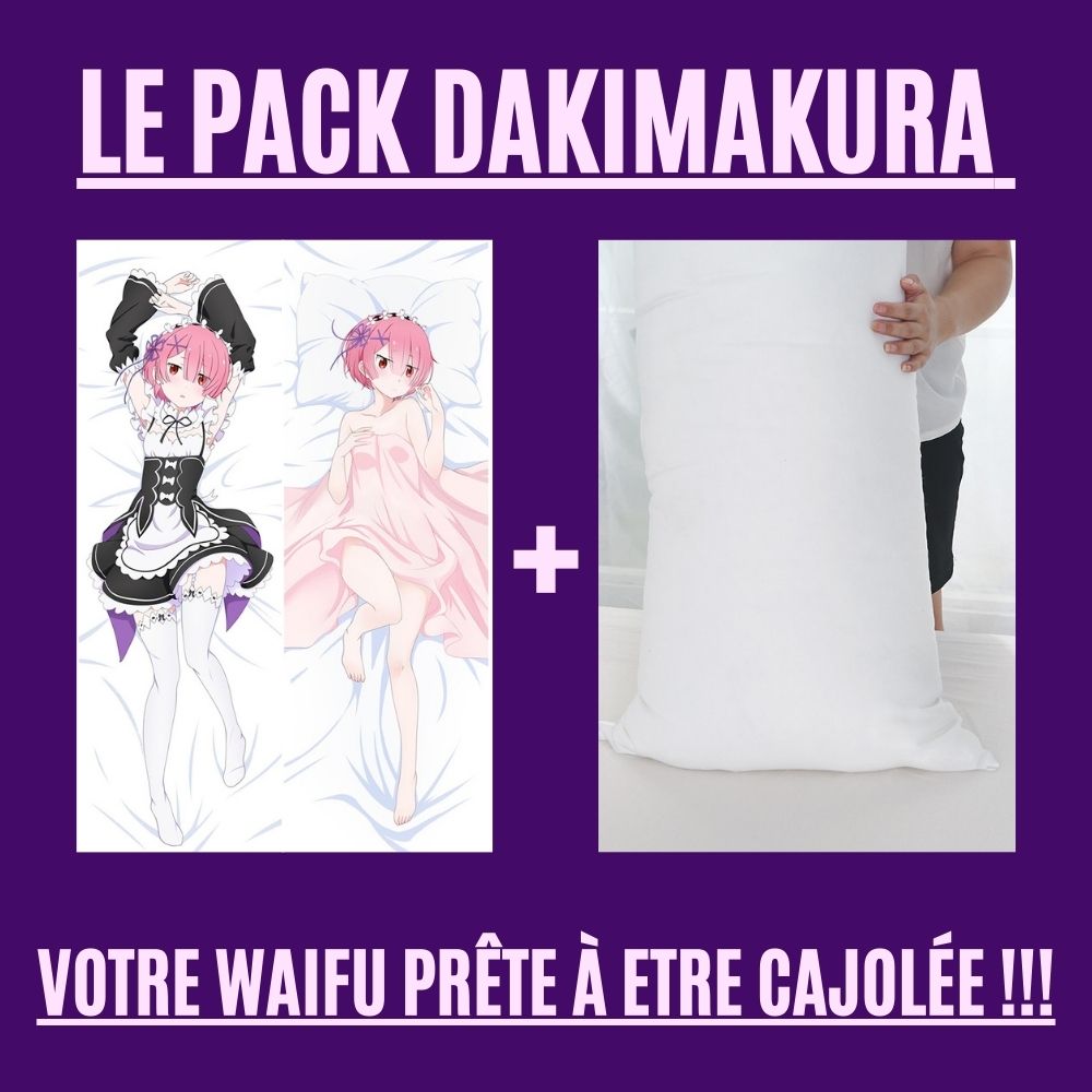 Dakimakura Ram en Maid Avec | WaifuParadise