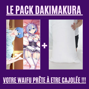 Dakimakura Rem Uniforme Simple & Pyjama Ample Avec | WaifuParadise