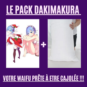 Dakimakura Rem en nuisette sexy et mère Noël Avec | WaifuParadise