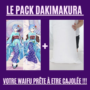 Dakimakura Rem en yukata Avec | WaifuParadise