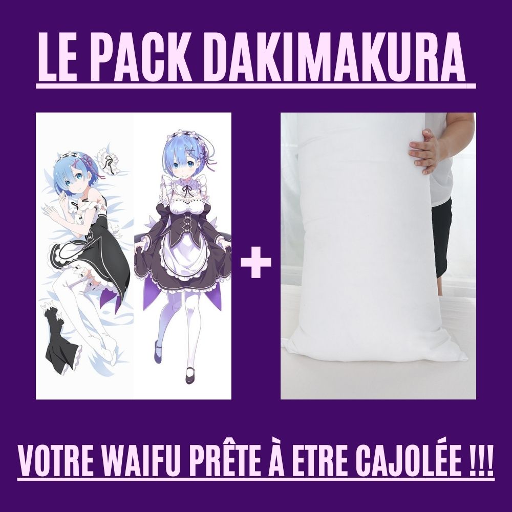 Dakimakura Rem tenue de maid de tous les jours Avec | WaifuParadise