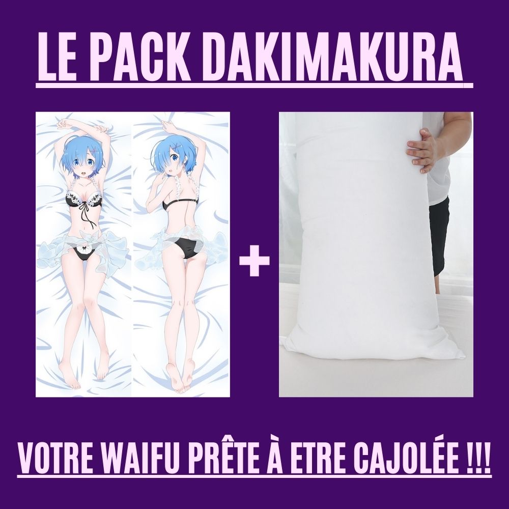 Dakimakura Rem en maillot de bain Avec | WaifuParadise