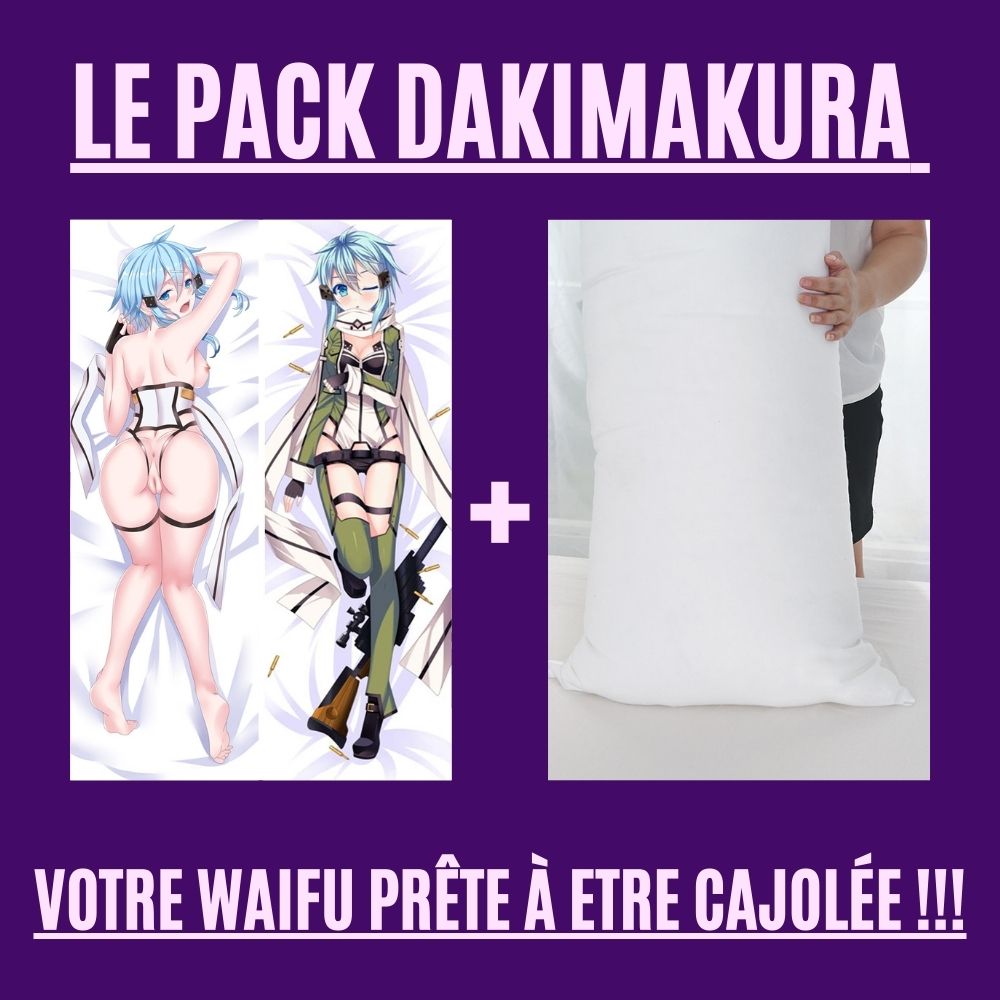 Dakimakura Sinon Uniforme Et Nue Avec | WaifuParadise