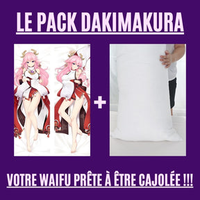 Dakimakura Yae Miko Uniforme Avec | WaifuParadise