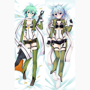 Dakimakura Sinon Uniforme Kawaii Sans | WaifuParadise