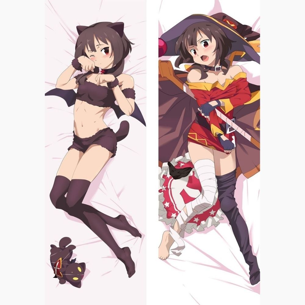 Dakimakura Megumin Uniforme & NekoGirl Sans | WaifuParadise