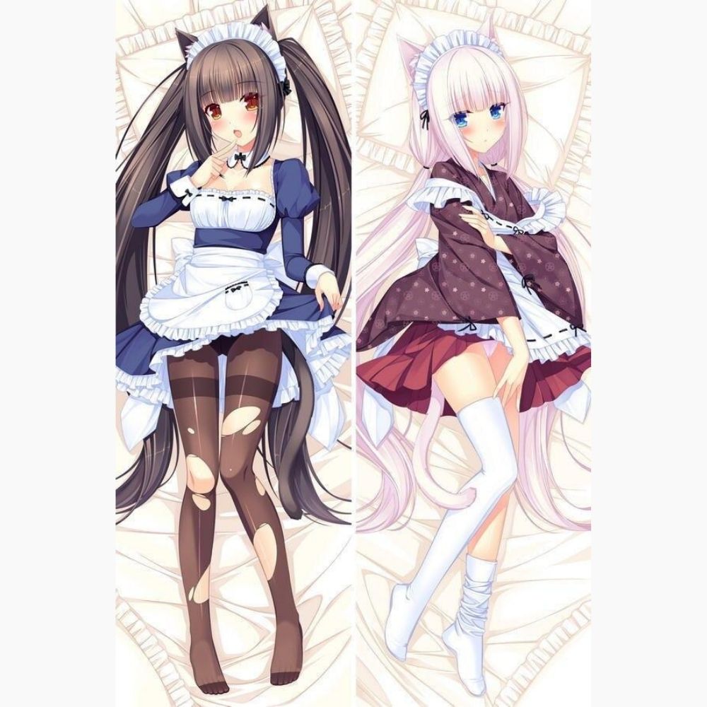 Dakimakura Nekopara Chocola Et Vanilla Maid | WaifuParadise