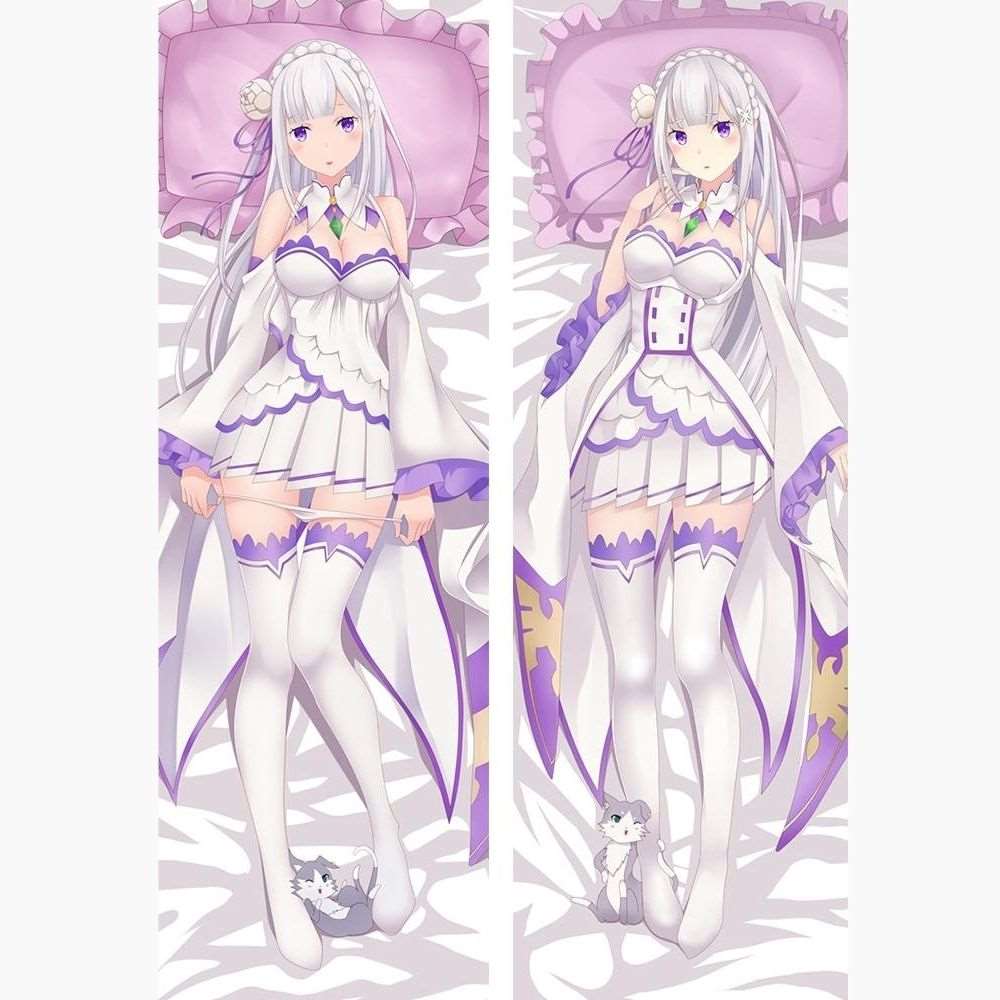 Dakimakura Emilia en tenue normal kawaii Sans | WaifuParadise