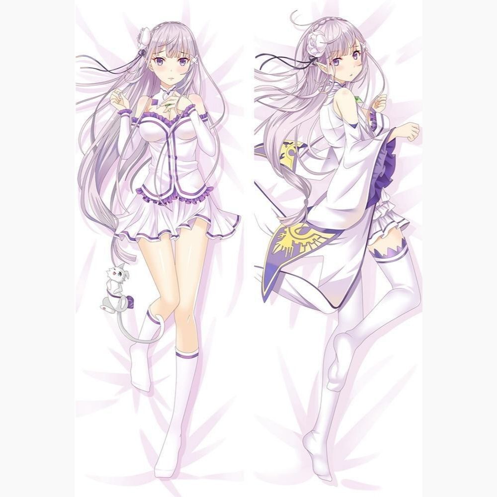 Dakimakura Emilia en uniforme avec ses collants Sans | WaifuParadise