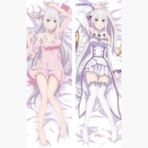 Dakimakura Emilia en nuisette et uniforme Sans | WaifuParadise