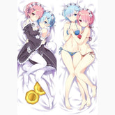 Dakimakura Ram Et Rem En Bikini Sans | WaifuParadise