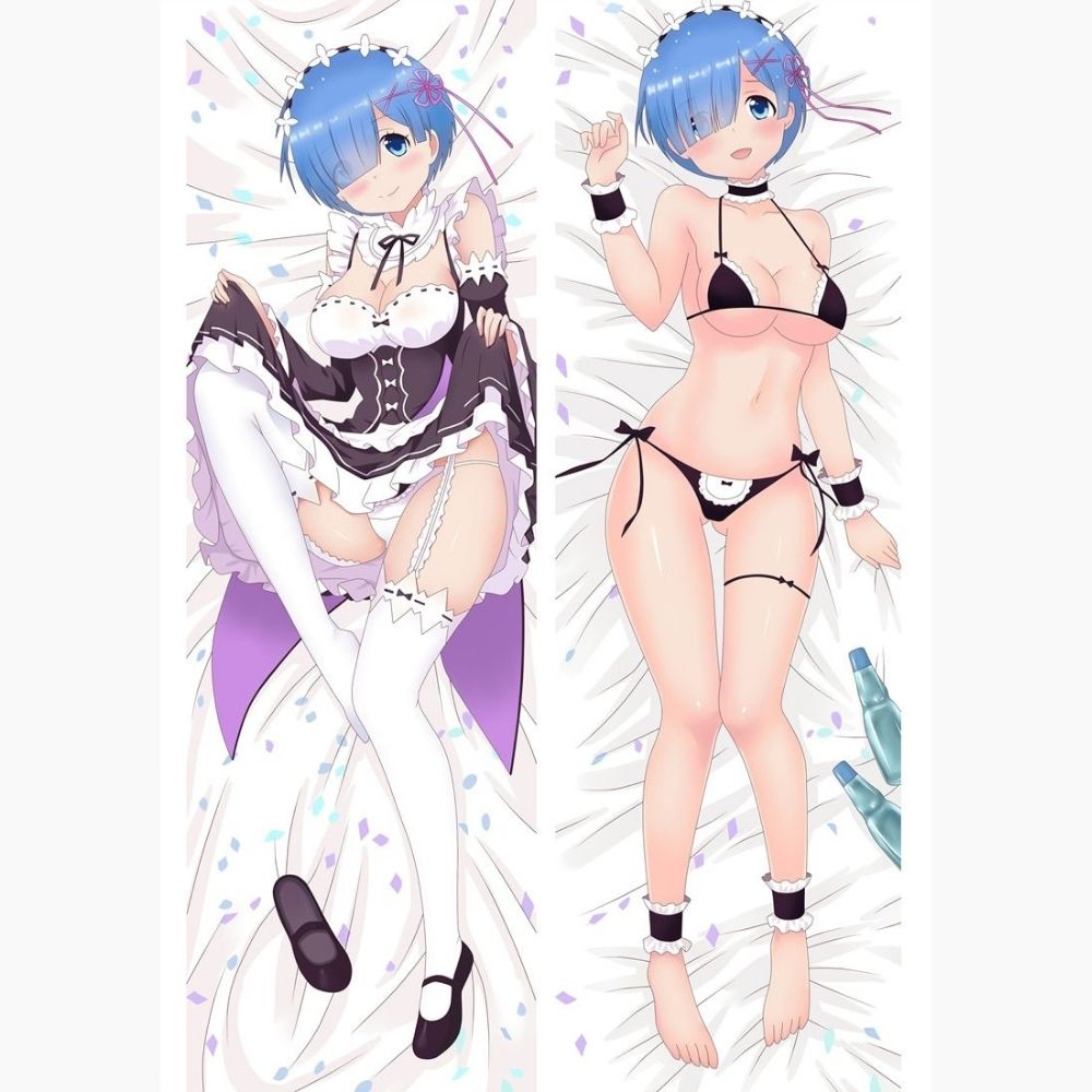 Dakimakura Rem uniforme et en culotte Sans | WaifuParadise